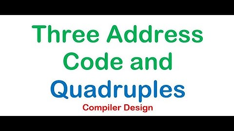 Three Address Code in Compiler Design (Bangla) | Quadruples