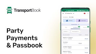 Party Payments & Passbook in TransportBook App | Best Transport Business Management Solution screenshot 3