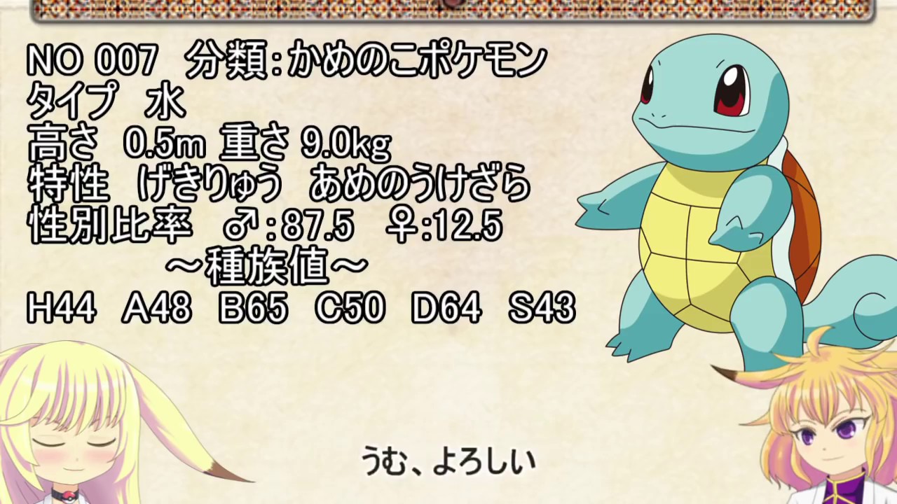 考察 ポケモン解説 幸せを呼ぶ ゼニガメの生態と小ネタ解説 007 ゆっくり実況ポケモン図鑑 平日18時30分毎日投稿中 ポケモン図鑑詳細版 Youtube