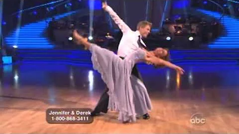 Jennifer Grey and Derek Hough Dancing with the sta...