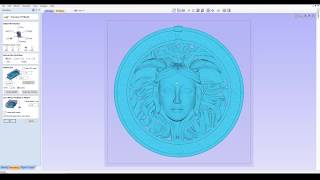 How to import a 3D STL file in Aspire, VCarve 10 with i2R UCCNC. (3D Medusa Face)