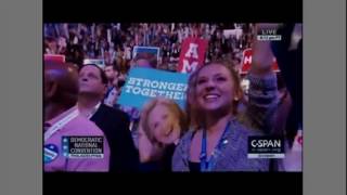 Hillary breaks the glass ceiling! 2016 07 26