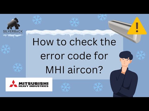 How to check the error code for Mitsubishi Heavy Industries' aircon?