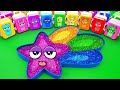 Satisfying ASMR | Making Twinkling Shooting Star Slime Bathtub by Mixing Sprunki Mystery Eggs CLAY