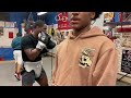 Robert Terry hitting the bag