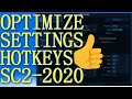 BEST SC2 SETTINGS and HOTKEYS 2020 ⚙️ Setup Guide for Competitive GAMING Experience