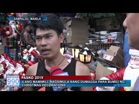 Ilang mamimili, nagsimula nang mamili ng Christmas Decorations | Noel Talacay