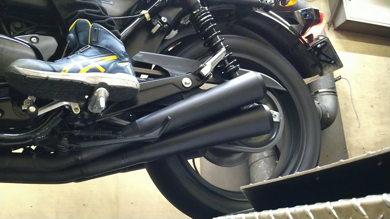 CB1100にモリワキ4ホン出し！！ - YouTube