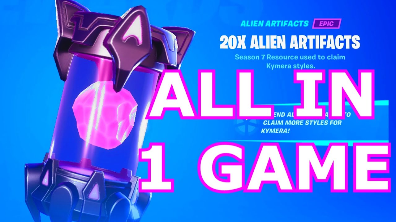 ✅ All Week 8 Alien Artifacts in ONE GAME - Fortnite Week 8 Alien Artifacts