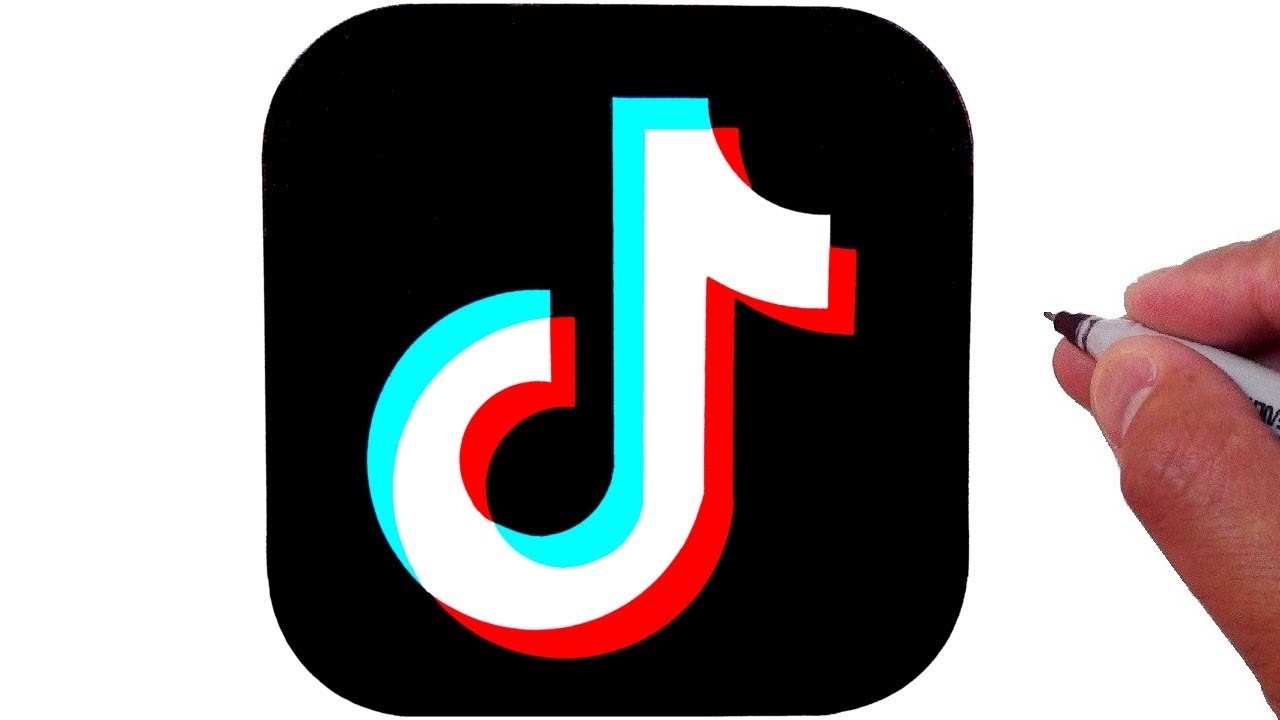 How To Draw the TikTok Logo - YouTube