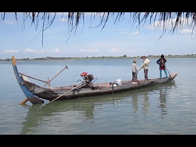 Life of Fisherman on the Mekong River  Cambodia travel on the weekend 