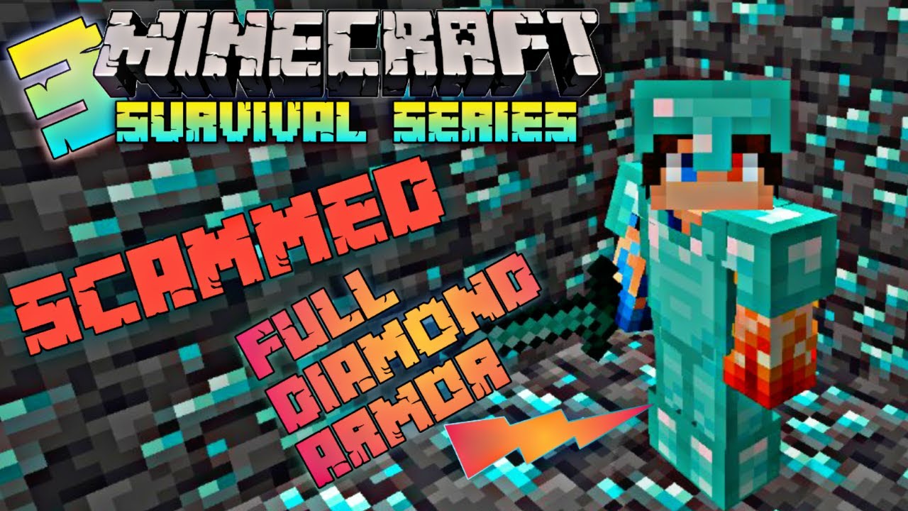 Crafting Fully Diamond Armor and Tools | Minecraft Survival Series Ep ...