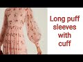Long Puff Sleeves With Cuff Beautiful Trendy Sleeves Design Long Puff Sleeves With Cuff Beautiful Trendy Sleeves Design