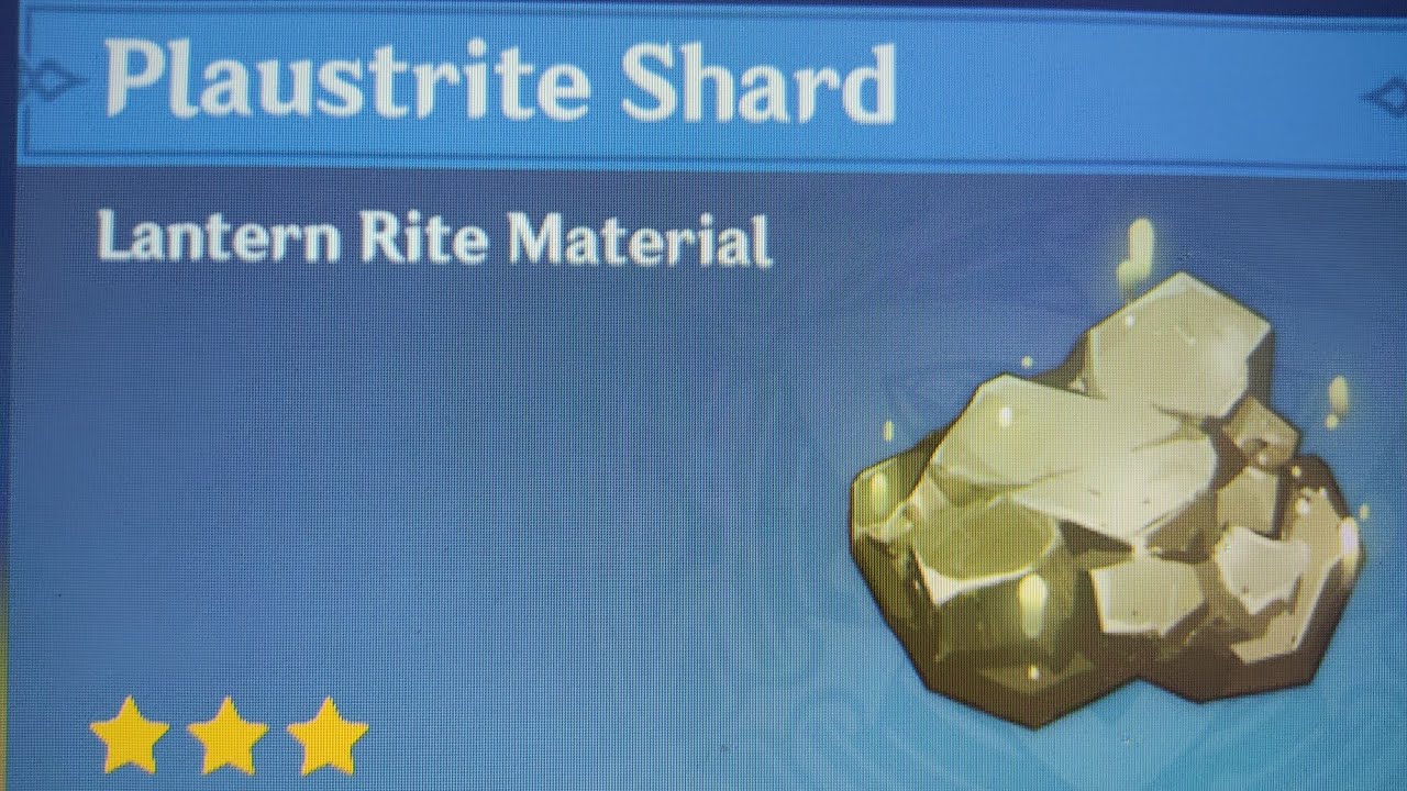 Plaustrite Shard Location - Genshin Impact 1.3