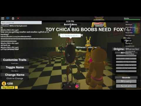 Roblox The Pizzeria Roleplay Remastered Kid Springtrap Youtube - roblox the pizzeria roleplay remastered how to be big for tiny