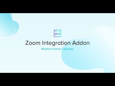 Zoom Integration Addon