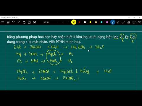 Video Bằng ph­ương pháp hoá học hãy nhận biết 4 kim loại... - youtube