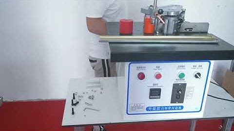 Mini Portable Edge Bander 30kgs  Feeding Roller Install Video