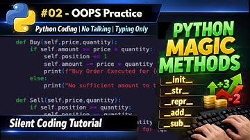 #03 - oops 02 Practice | python coding | No Talking | Typing only