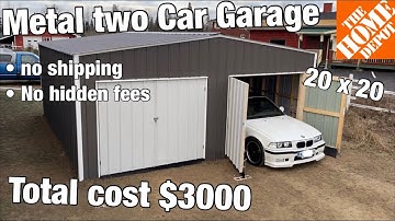 How to build a 20x20 Garage for $3000 in 5 days (from Home Depot materials)