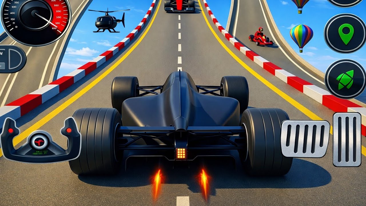 GT Formula Car Mega Ramp Extreme Racing - Formula Car Racing Stunts 3D - Android GamePlay 