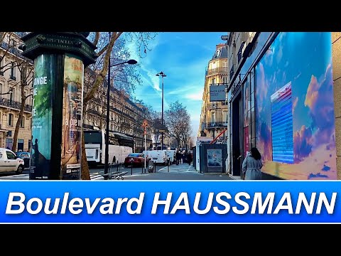 BOULEVARD HAUSSMANN Paris Walk Tour