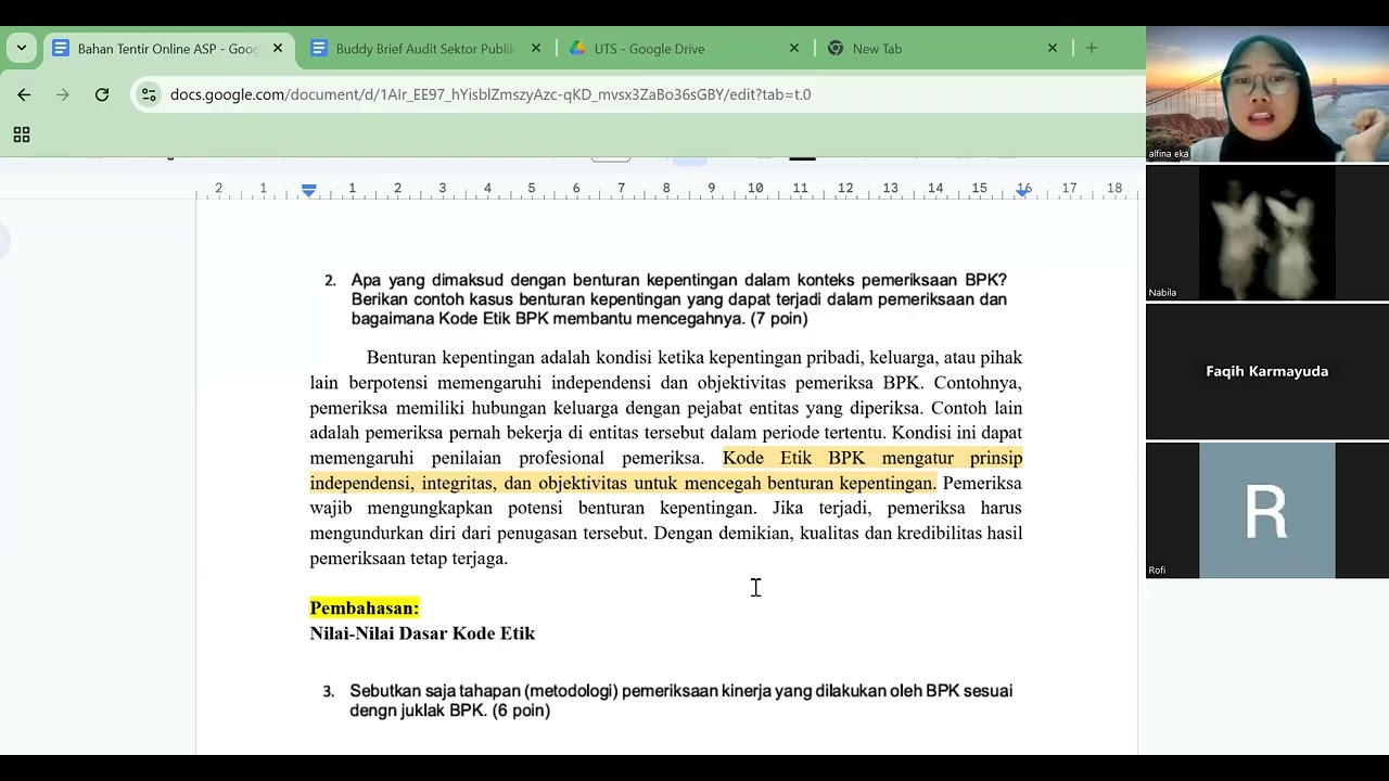 Persiapan UTS Audit Sektor Publik | Buddy Program ASP