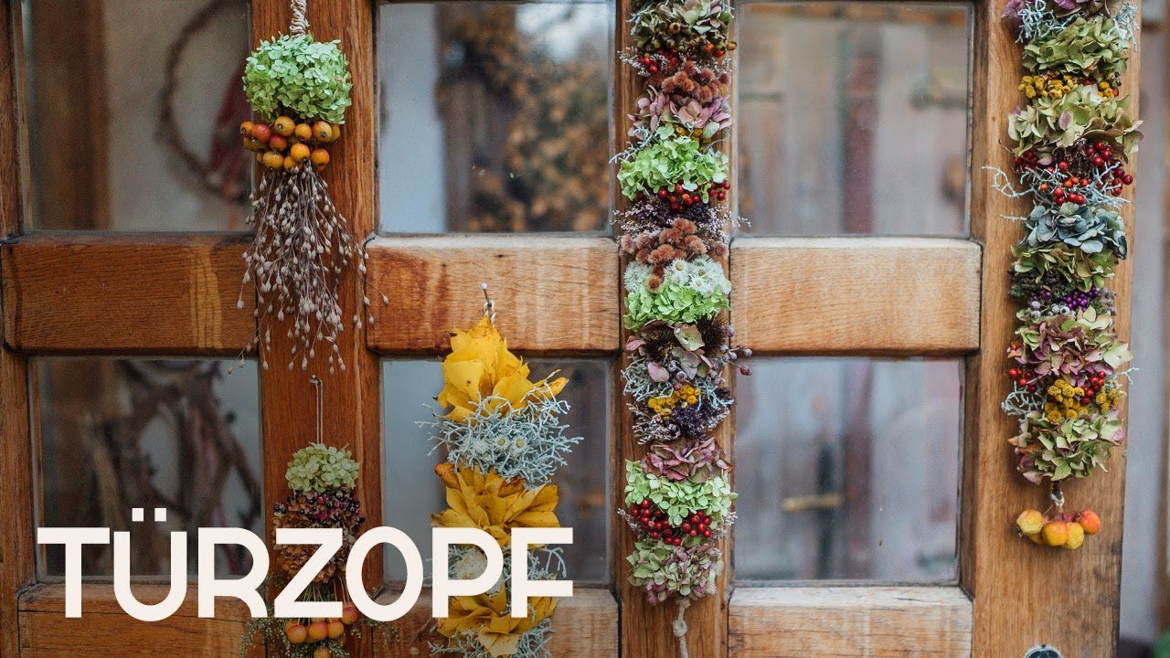 DIY: 4 herrliche Naturdekos für die Tür (Wand) - Zopf statt Kranz! 🤗🌼