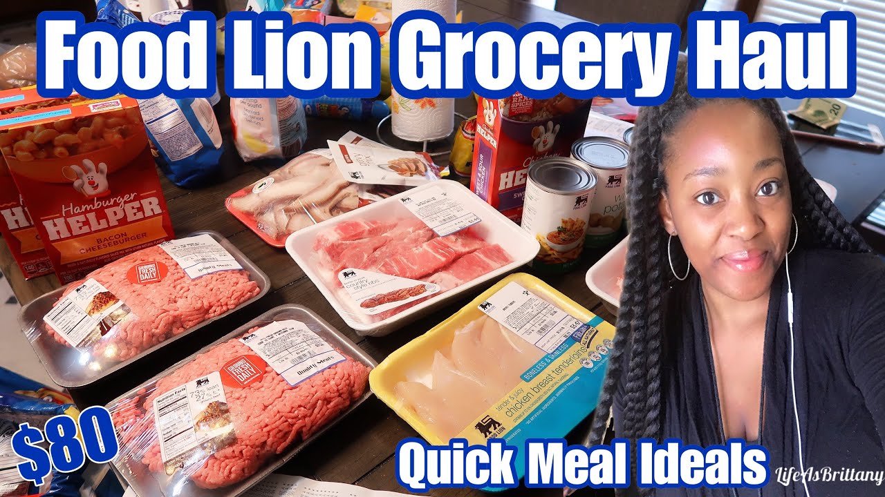 Grocery Haul 2019 Food Lion (Family of 4) Affordable Meal Ideas