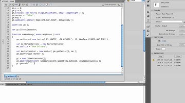 Google Maps with Flash CS5 Tutorial Geocoding