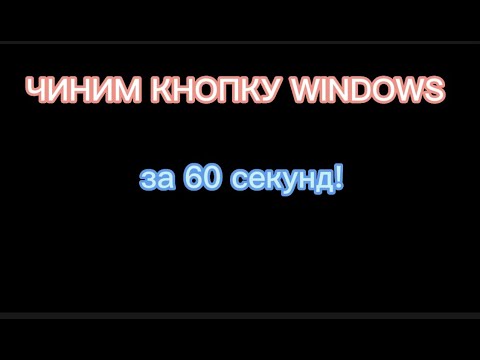 Что же делать, если не работает кнопка Windows(Windows 10). Исправляем эту проблему за минуту!