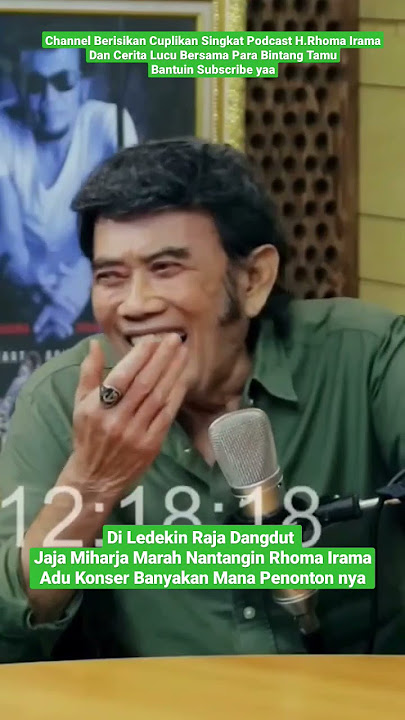 Jaja Miharja Marah Nantangin Rhoma Irama Adu Konser Banyakan Mana Penonton nya #shorts #rhomairama