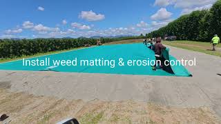 Flexi Tank Installation of 1,000,000 liters of water storage.