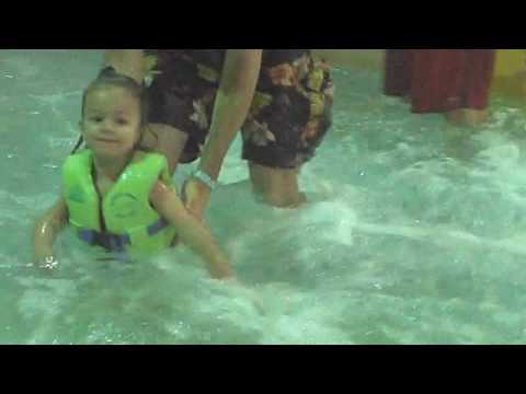 Sophia and the great big WATER Slides at Great Wol...