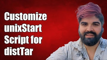 How to Customize unixStartScriptGenerator.template for distTar in Gradle Build Script