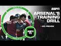 ‘I’VE DONE THAT NONSENSE!’ Arsenal’s new training drill makes the headlines | ESPN FC