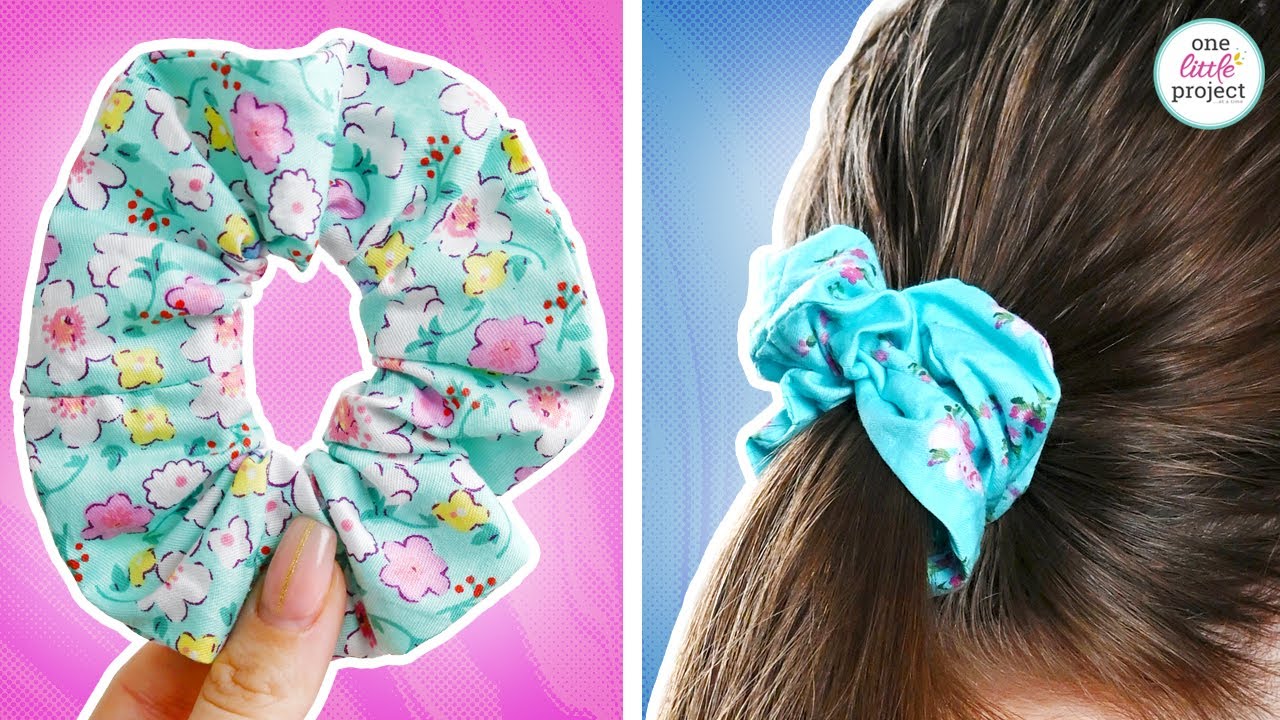 How to Make a Scrunchie | DIY Hair Scrunchie Tutorial - YouTube