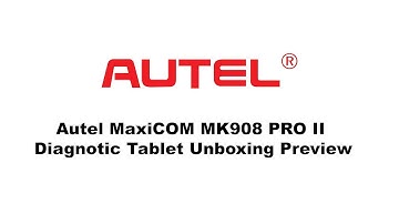 Autel MaxiCOM MK908 PRO II Diagnotic Tablet Unboxing