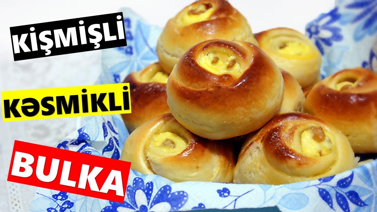 Kismisli Bulka Resepti. Asan Bulka Resepti. Yumşaq Bulka. Простой ...