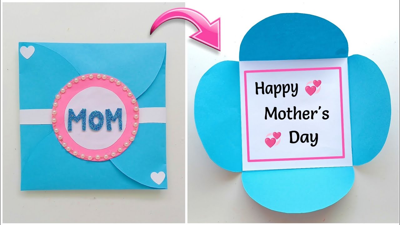 DIY - Mother's Day Greeting Card Idea // Handmade mothers day card ...
