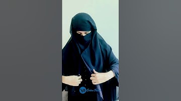 Tutorial of Saudi Hijab by Online Factor l Ready to Wear Hijab with Niqab