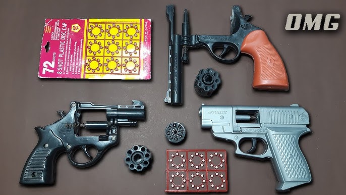 Kids Cap Gun with Caps 144 shots plus gun + 3 IN 1 - Bang Stuff