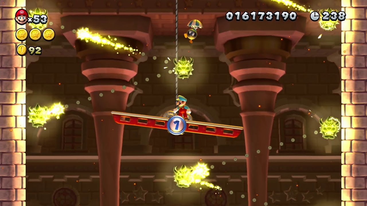 Peach's Castle Red Hot Elevator Ride Star Coins YouTube
