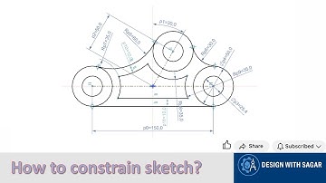 How to Use Sketch Constraints in NX | Siemens NX Sketch Tutorial for Beginners #designwithsagar #cad