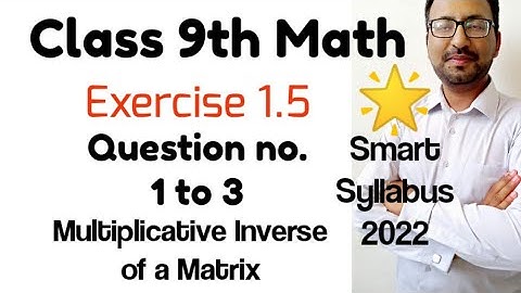 Chapter 1 Exercise 1.5 Question no. 1 to 3 Class 9 Math PTB I Smart Syllabus Class 9 I Learning Zone