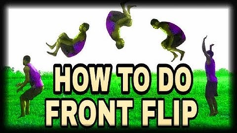 HOW TO DO FRONT FLIP TUTORIAL [ IN HINDI ]