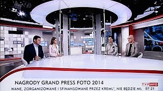 O nagrodach Grand Press Photo 2014 w TVP Info