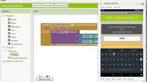 AppInventor (AI2) Sensor Orientacion: La Canica Gravitatoria