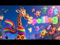 Spelling Street with Giraffe 🦒🔤 Fun Spelling Song for Kids | ABC Words Learning Video