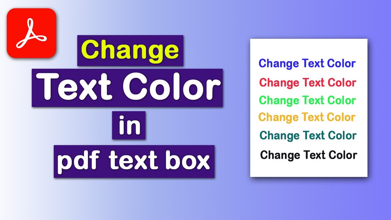 How to Change the Text Color in PDF [Totally Free]